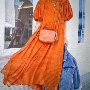 H&M Burnt orange dress